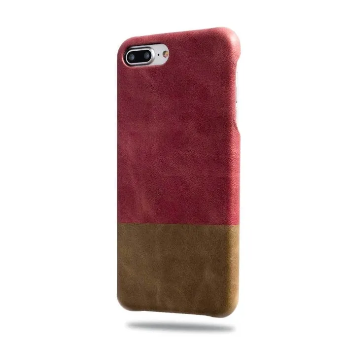 Rosewood Pink & Sage Green iPhone 8 Plus / iPhone 7 Plus Leather Case