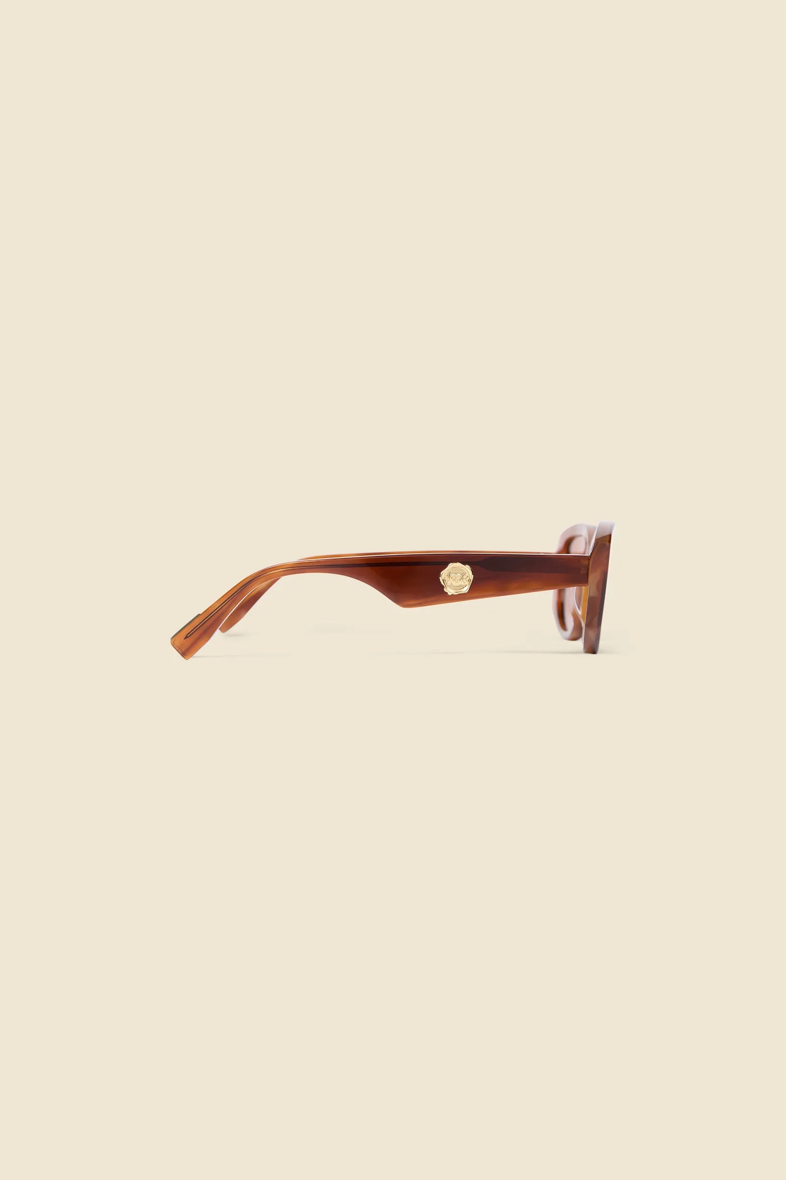 SEMI-OVAL BEVEL SUNGLASSES