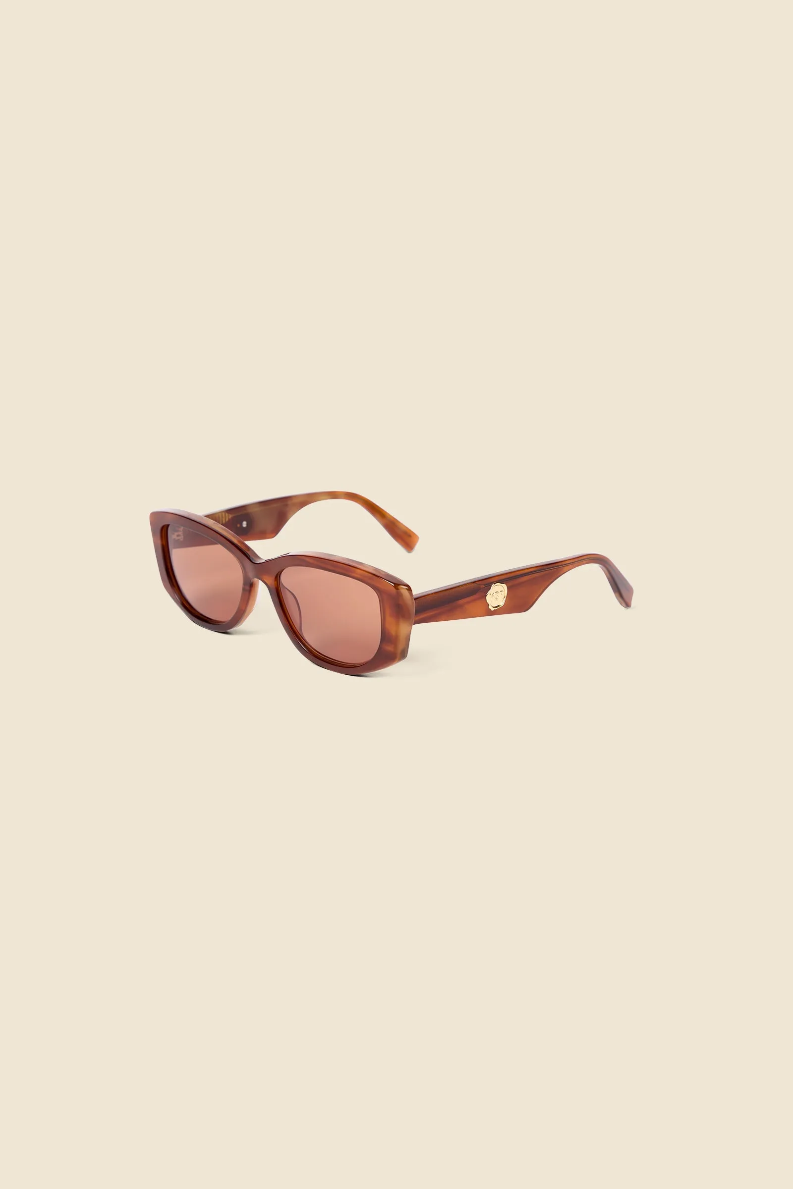 SEMI-OVAL BEVEL SUNGLASSES