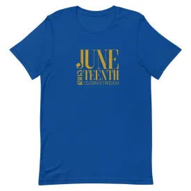 Short-Sleeve Unisex T-Shirt - Blue & Gold Celebrate Freedom