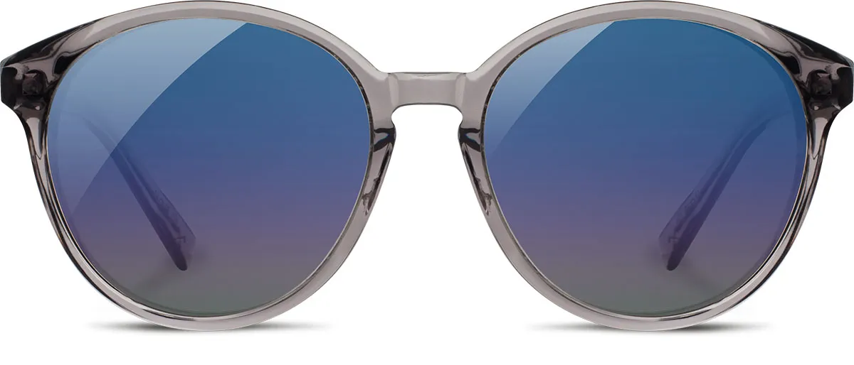 Shwood Bailey Acetate Sunglasses - Smoke/Ebony/Blue Fade