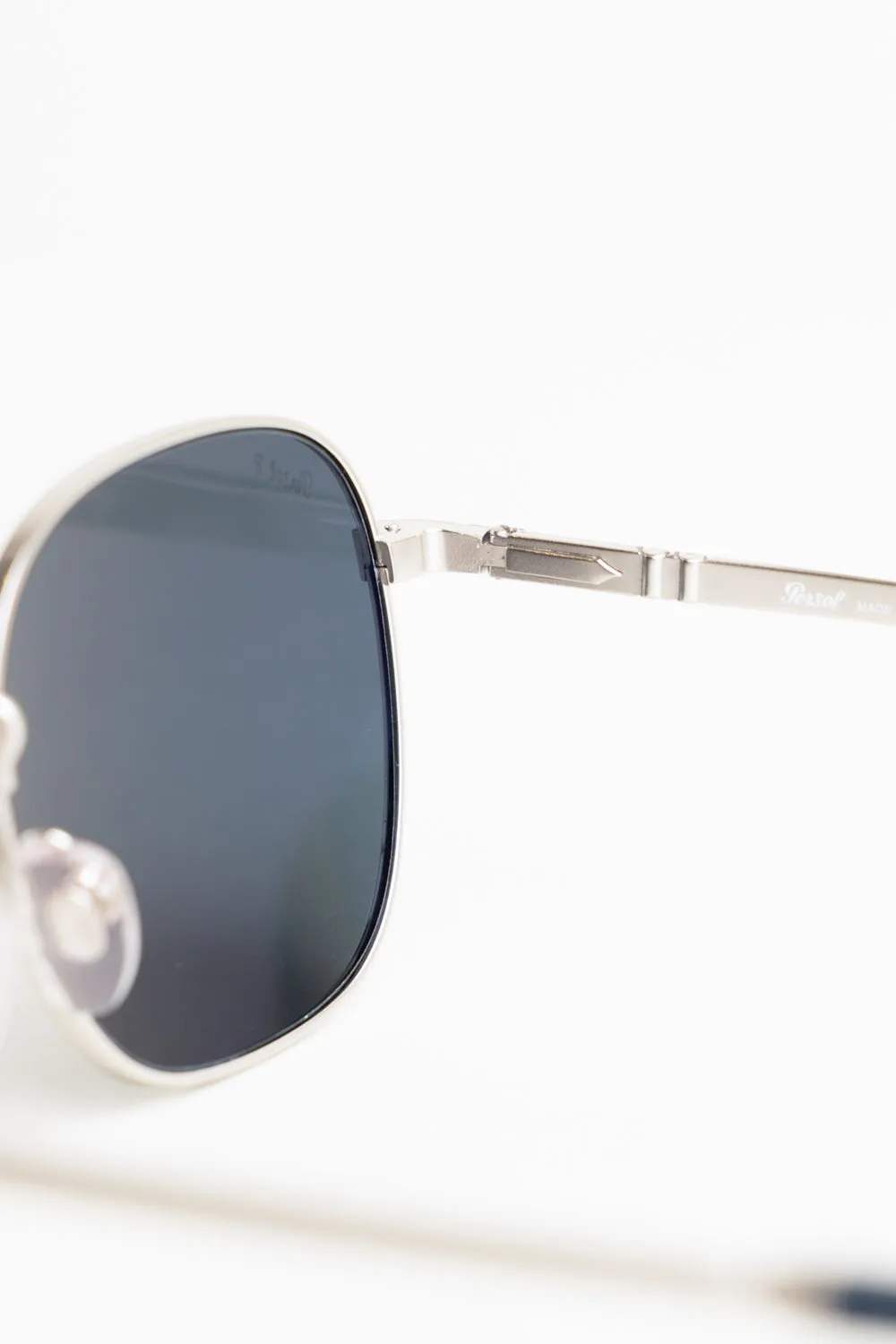 Silver/Dark Blue Polarized Sunglasses