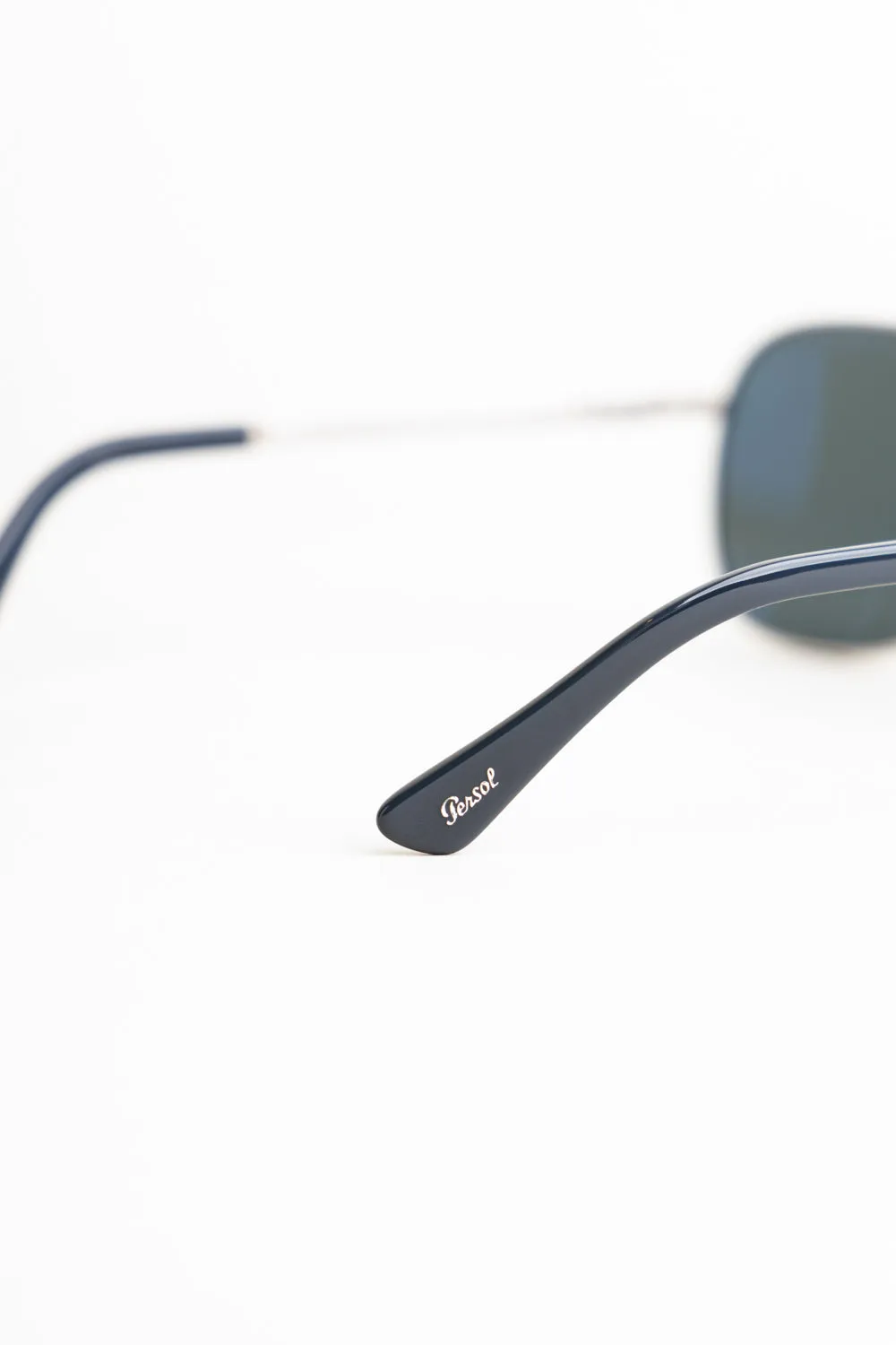 Silver/Dark Blue Polarized Sunglasses