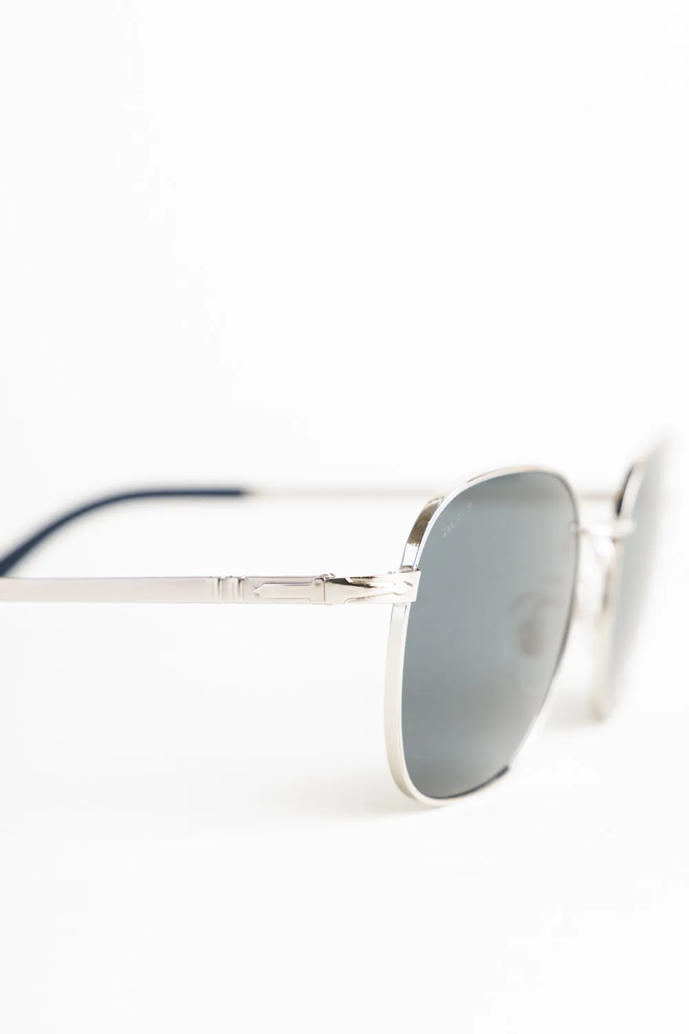 Silver/Dark Blue Polarized Sunglasses