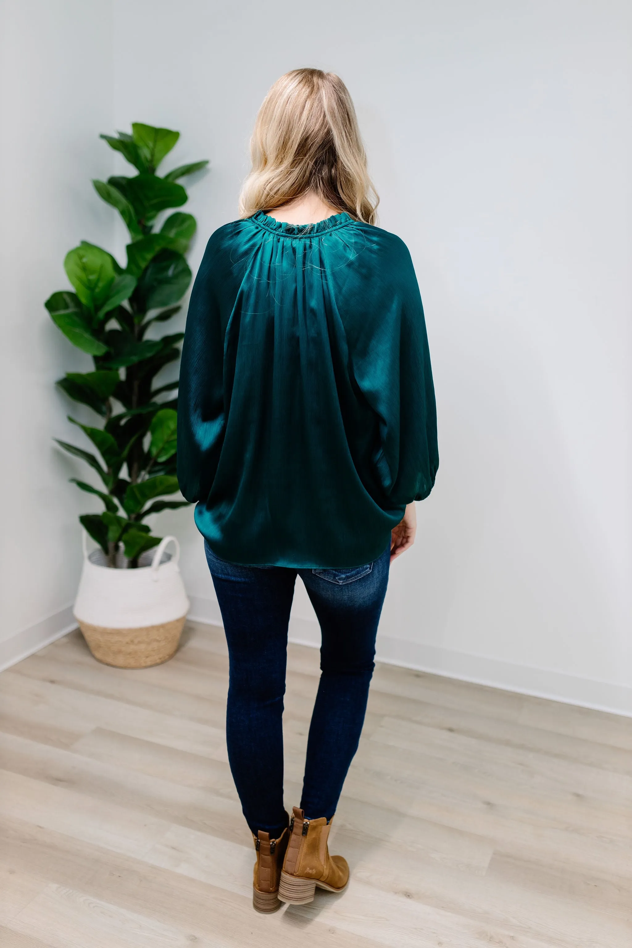 Sweet Sophistication Top - Emerald