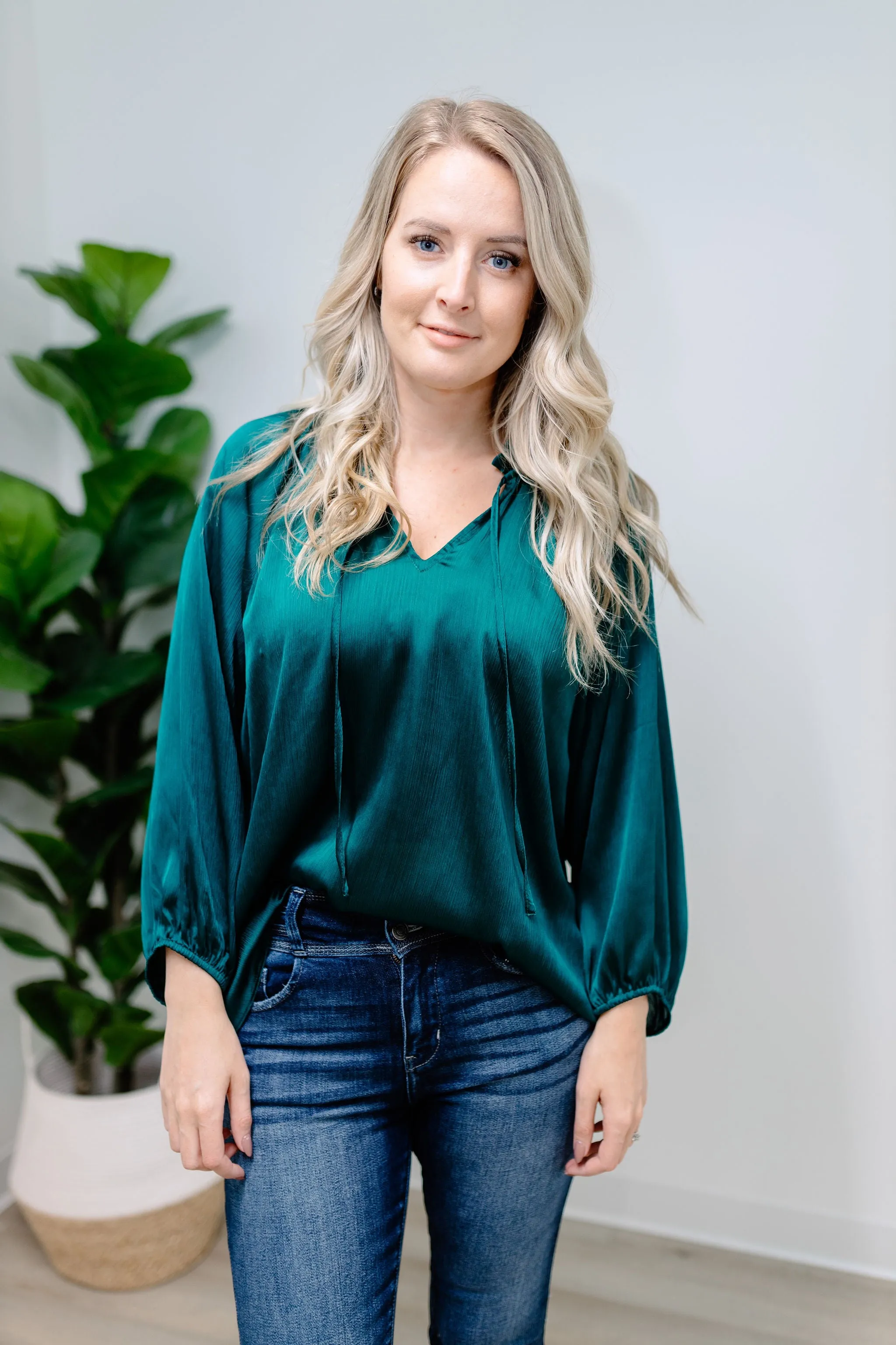 Sweet Sophistication Top - Emerald