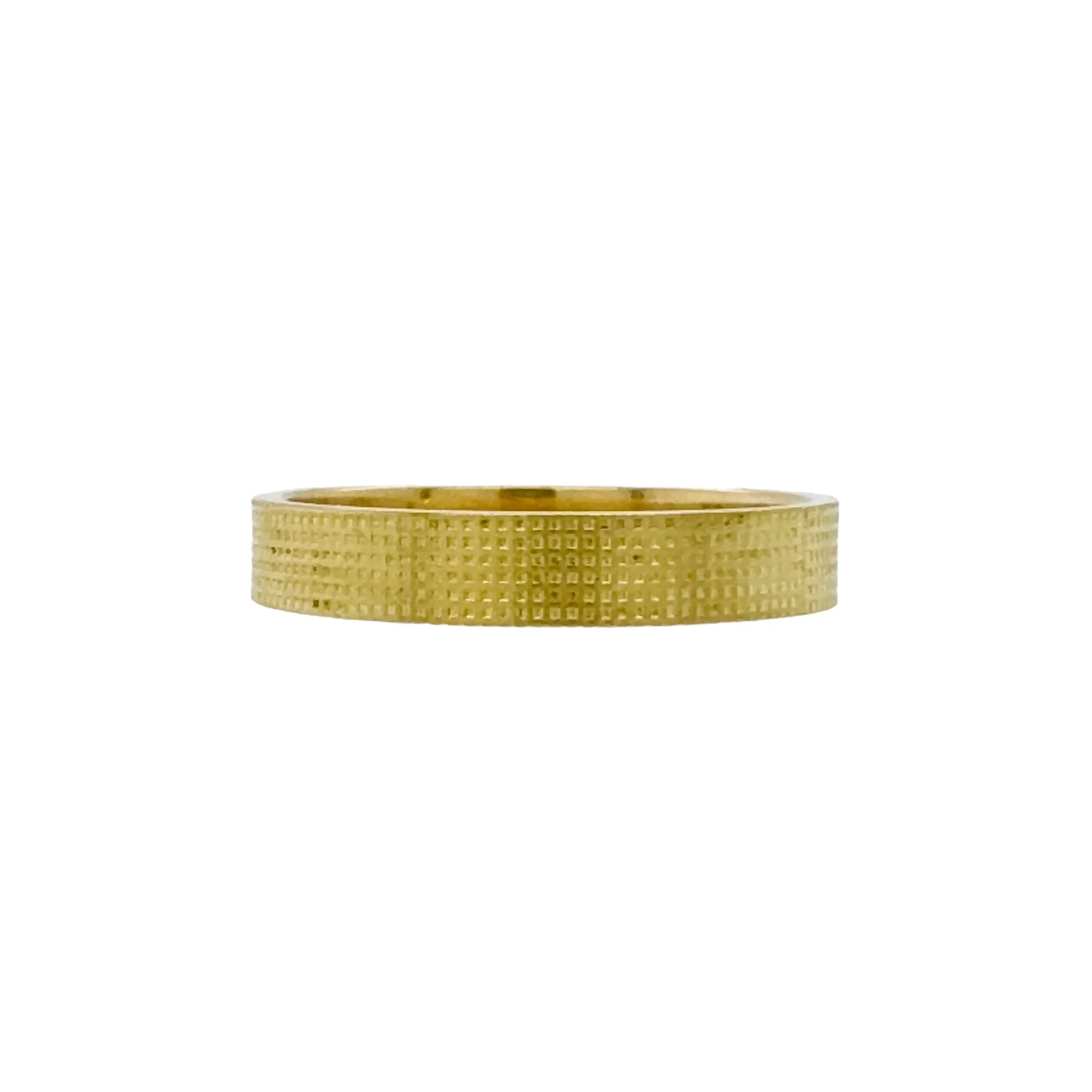 Textured Yellow Gold Ring - Melanie Ihnen