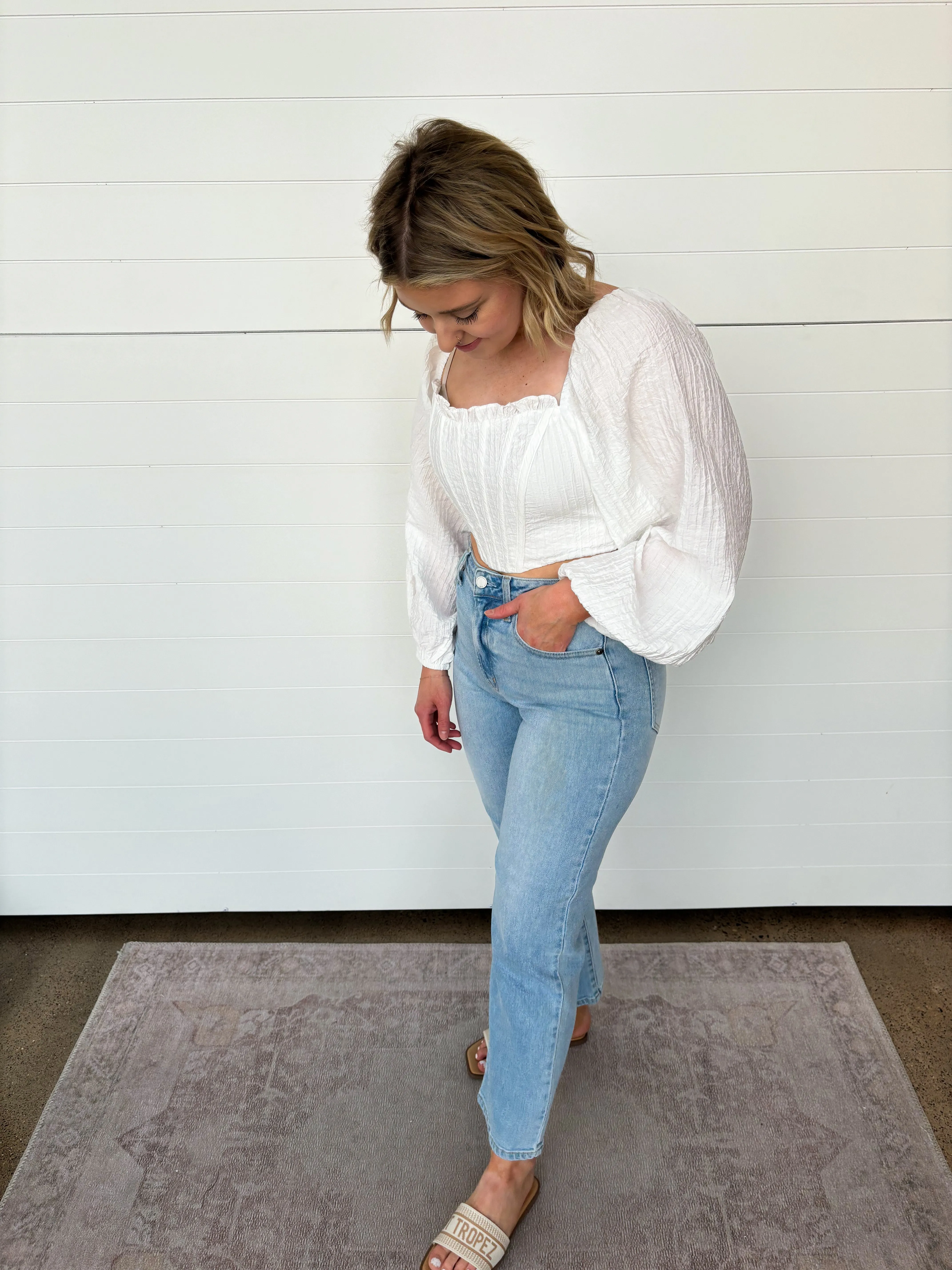 The Emilia Cropped Corset Blouse