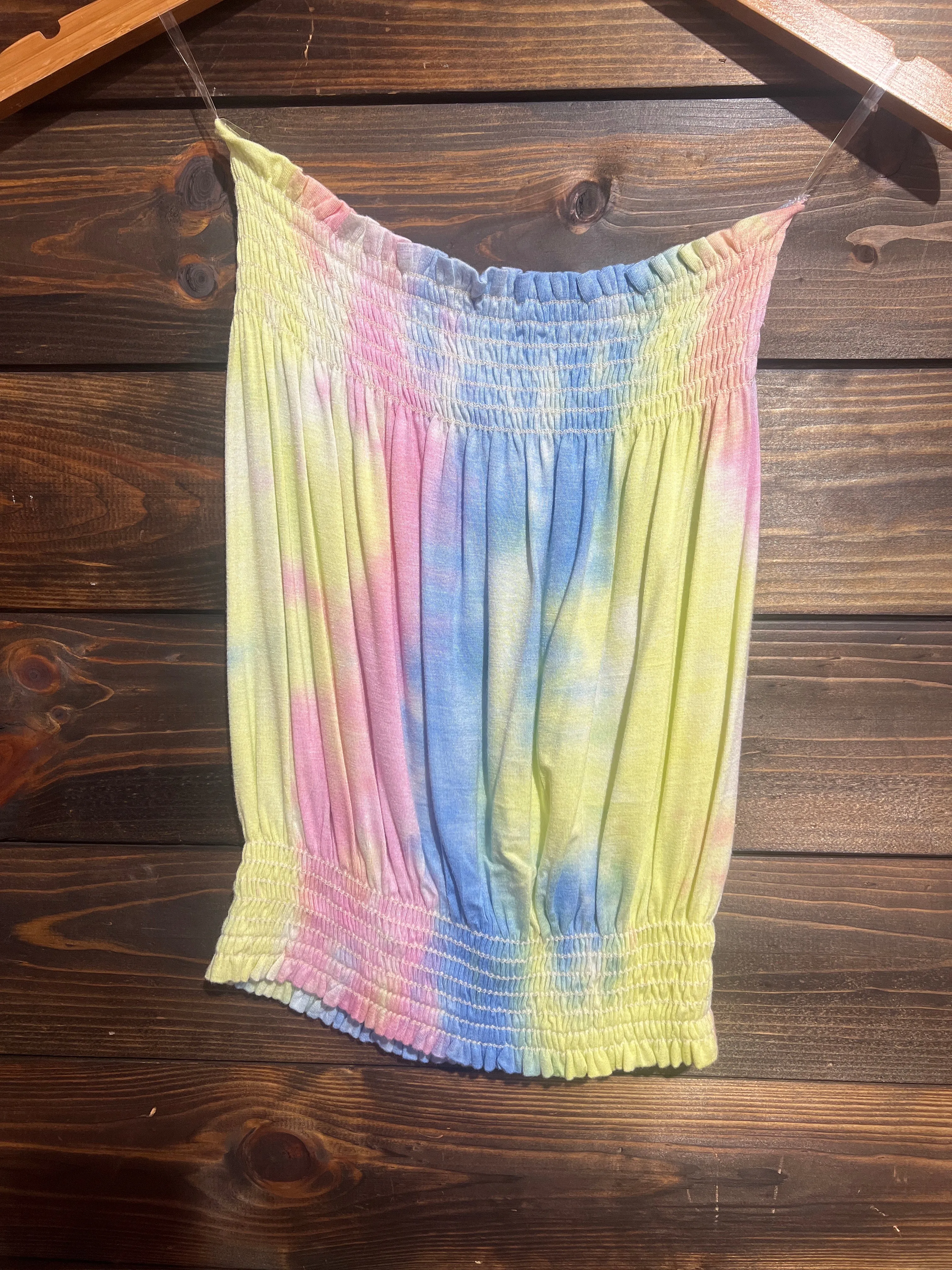 TIE DYE TUBE TOP