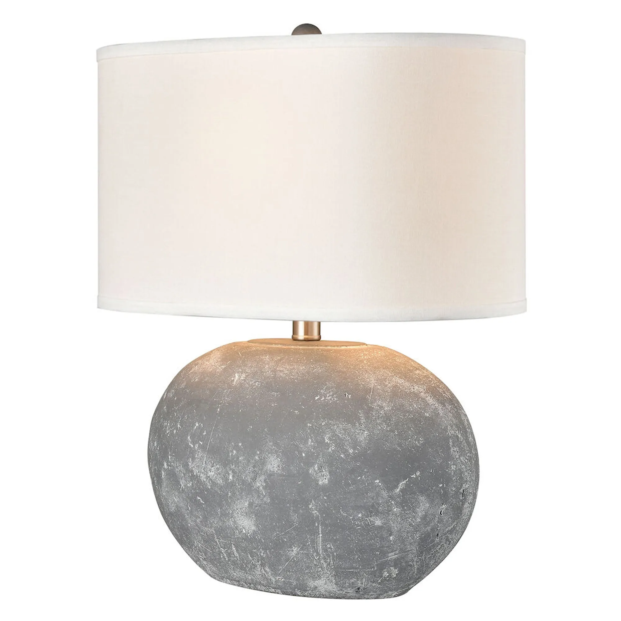 UEX8050 Natural Table Lamp 16''W x 9''D x 20''H, Concrete Finish, Conroe Collection