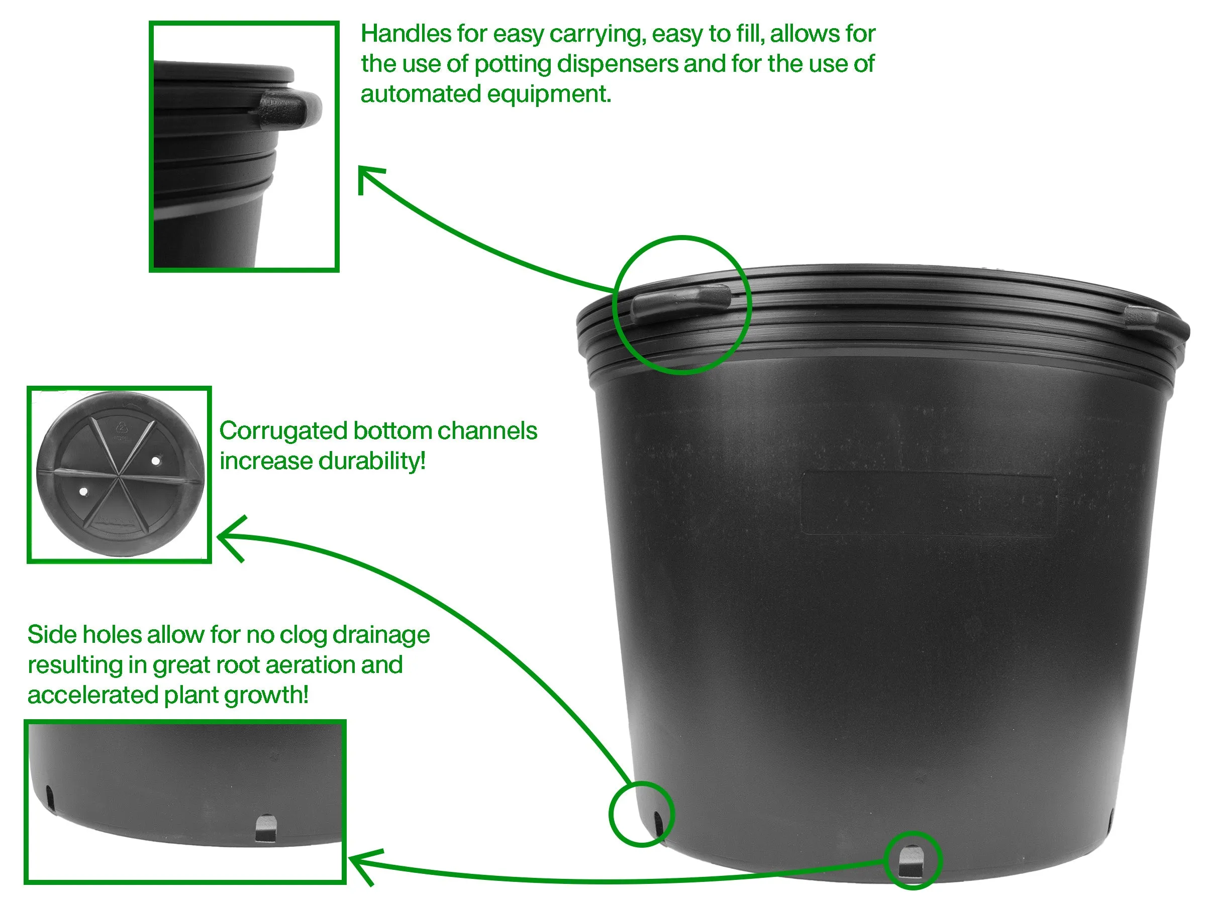 Viagrow 20 Gallon Nursery Pot (EA)