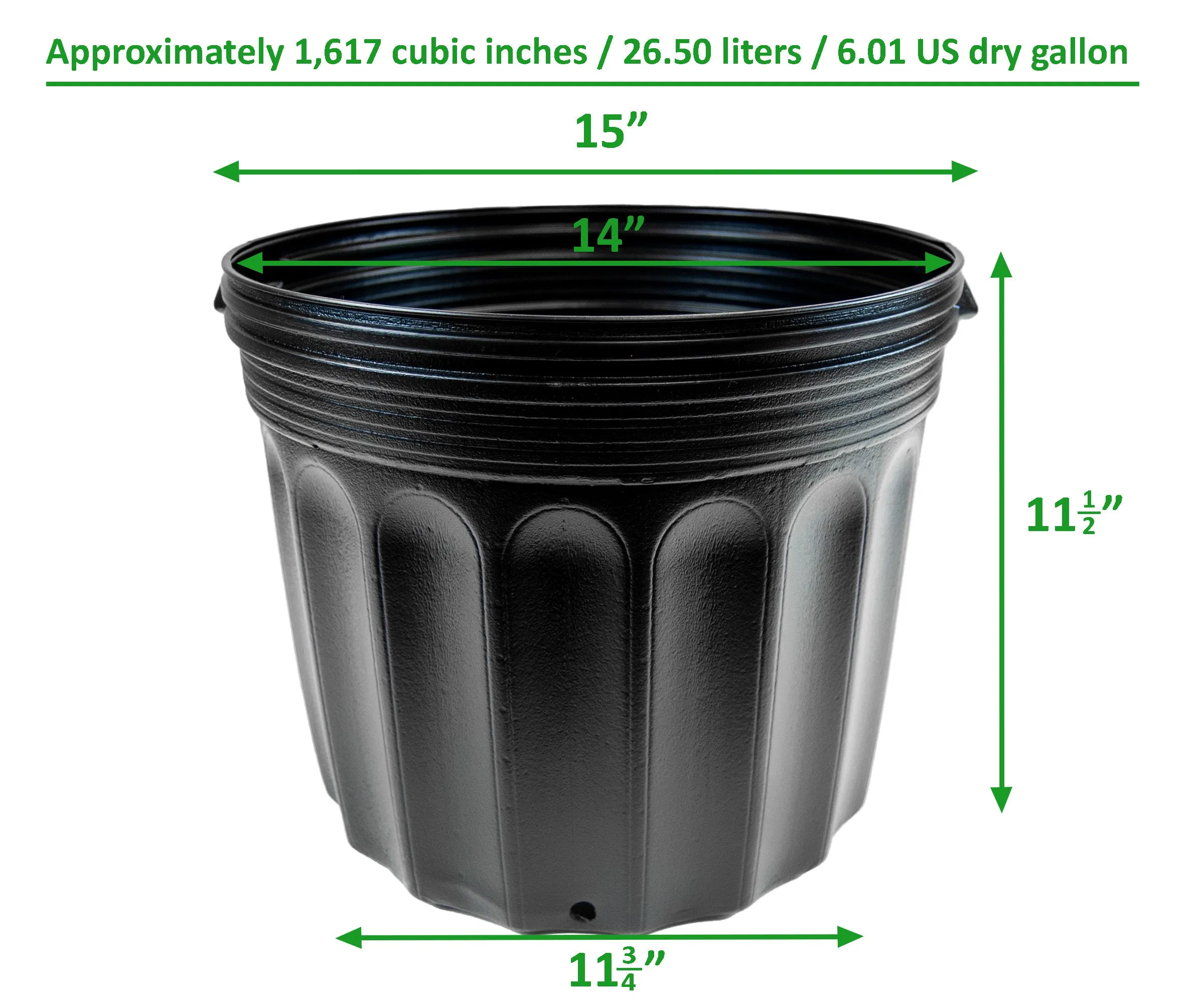 Viagrow 7 Gallon Nursery Pot (EA)