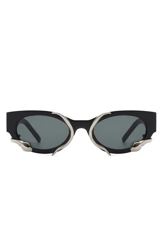 Viper Snake Design Cat Eye Sunglasses