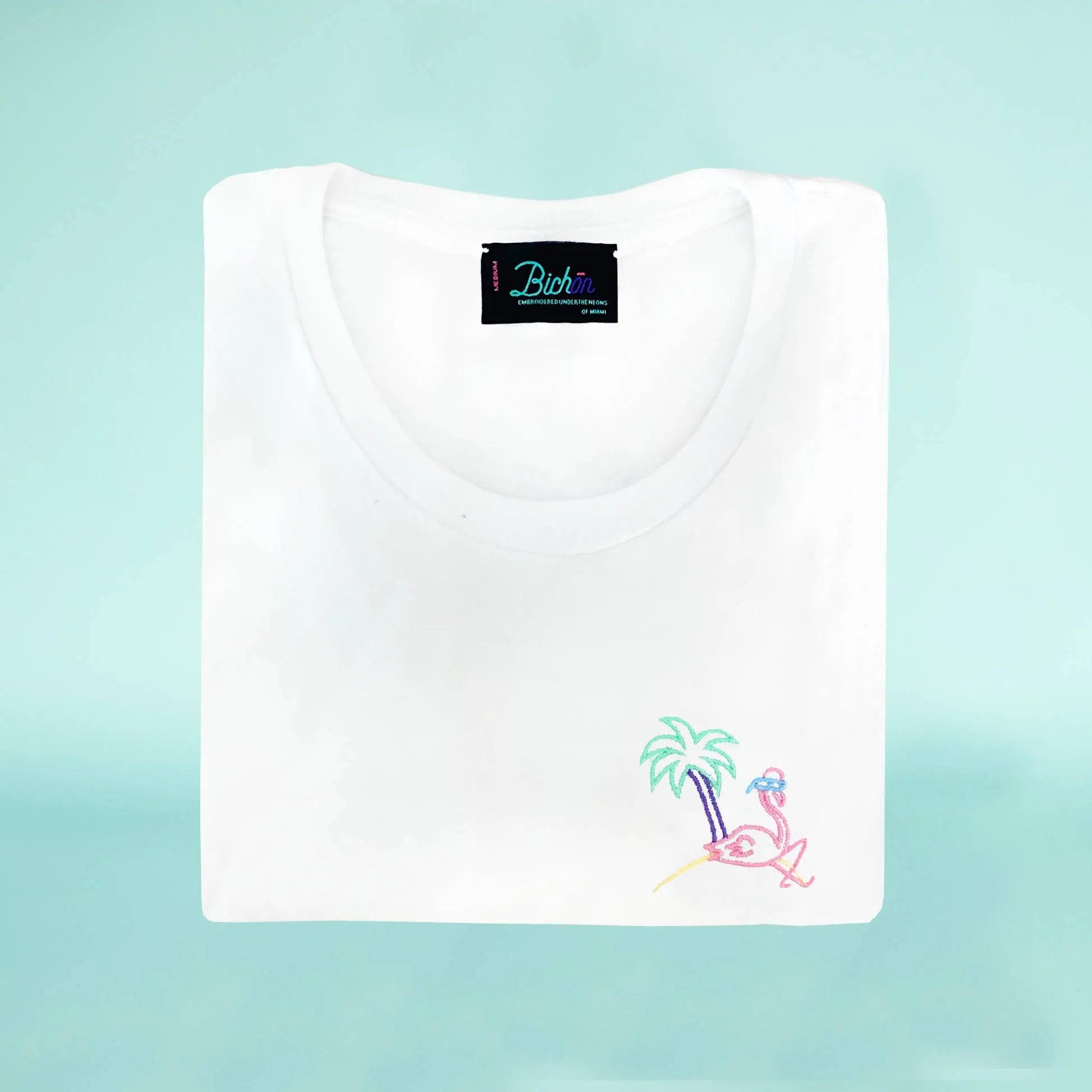 Woman glow in the dark T-Shirt - Retro flamingo