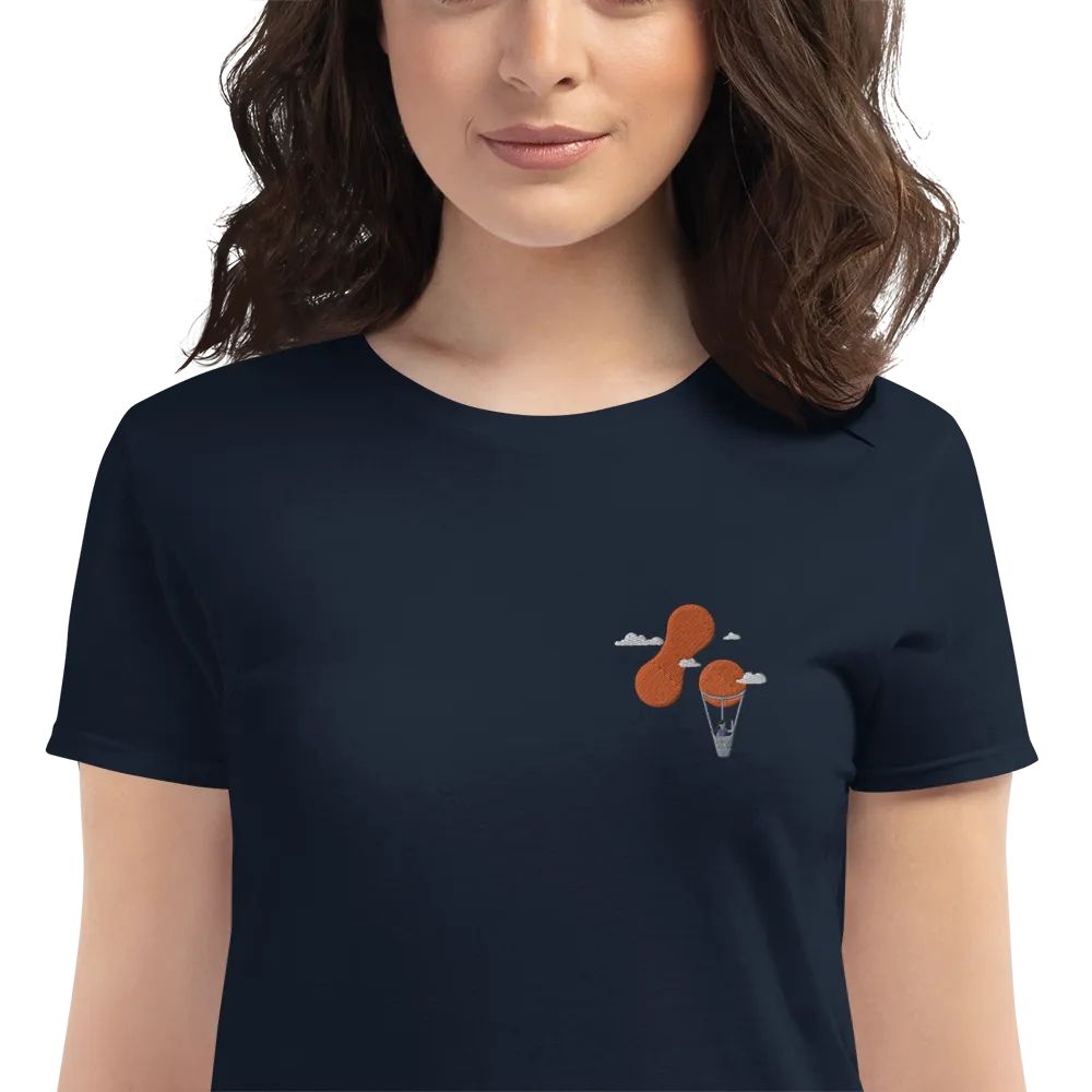 Women's Embroidered Adaptavist Balloon Design T-Shirt CB1