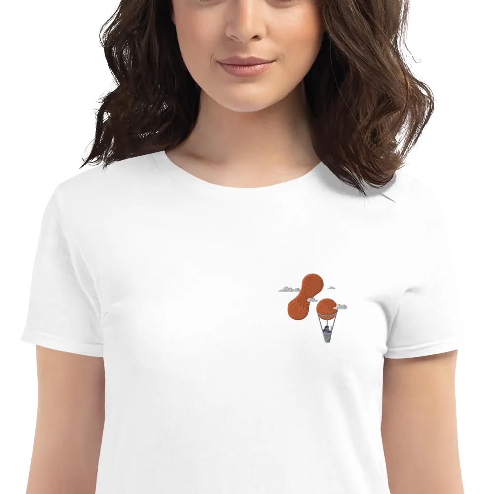 Women's Embroidered Adaptavist Balloon Design T-Shirt CB1