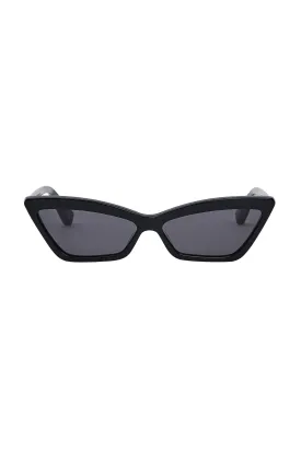 Zulu & Zephyr x Local Supply - Slim Cat Eye Sunglasses - Black