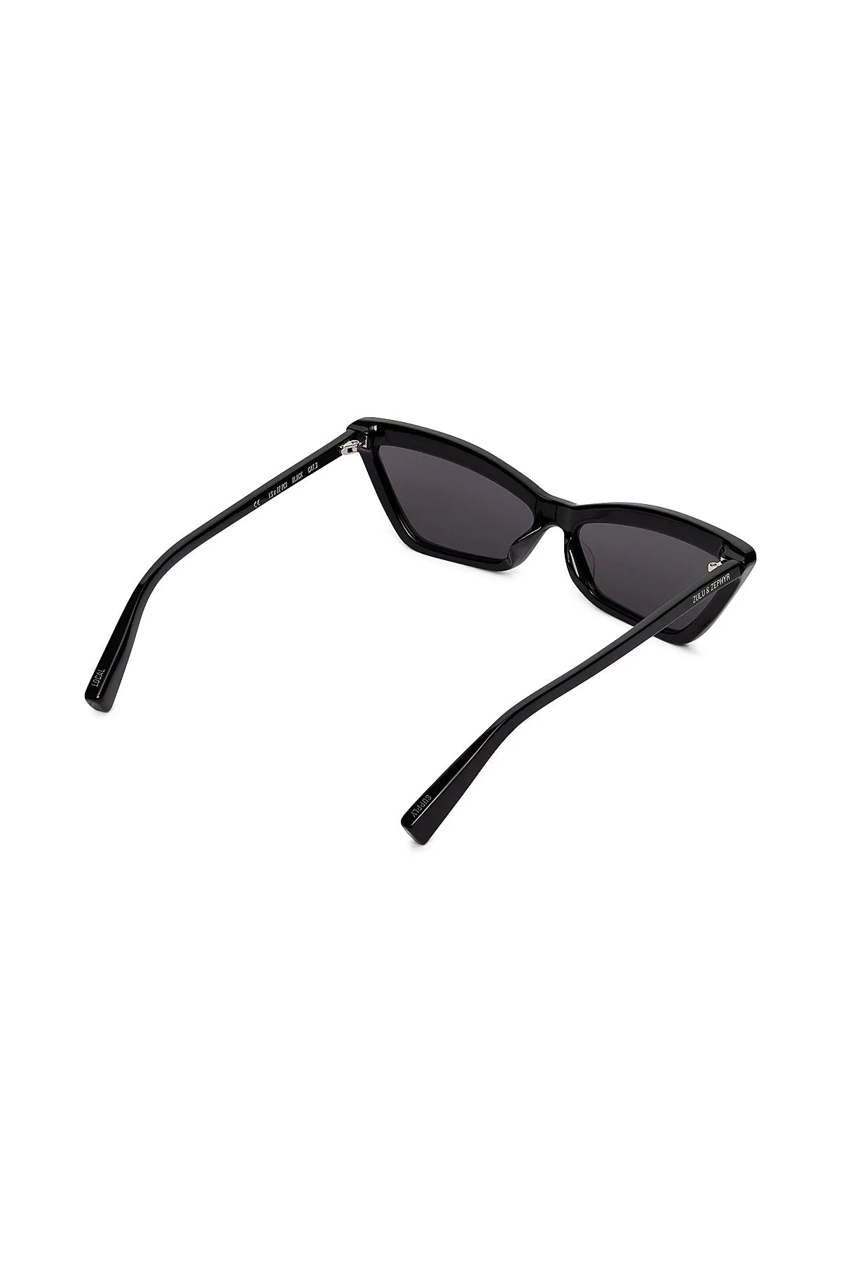 Zulu & Zephyr x Local Supply - Slim Cat Eye Sunglasses - Black