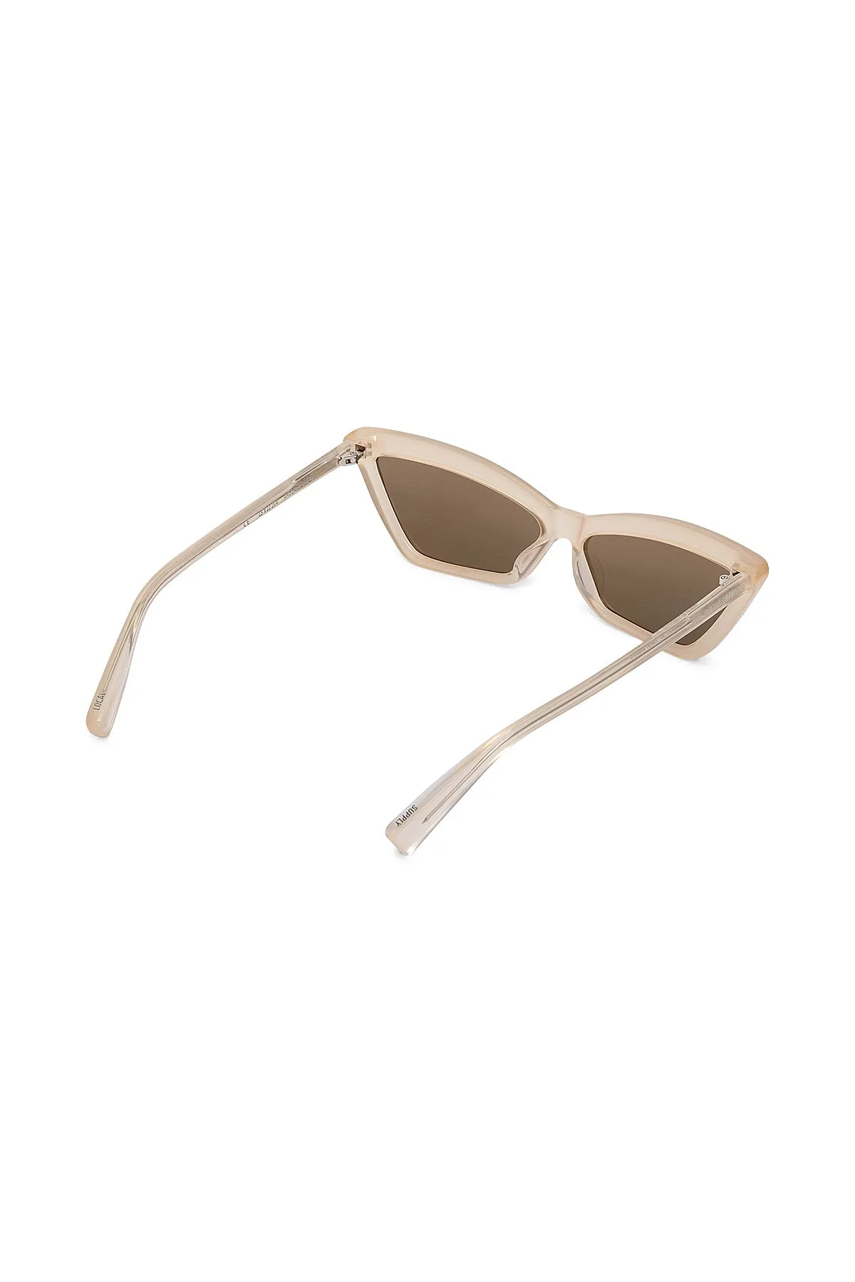 Zulu & Zephyr x Local Supply - Slim Cat Eye Sunglasses - Shell